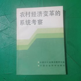 农村经济变革的系统考察