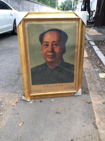 毛泽东主席，人民美术出版社授权。中国黄金协会监制。99.9纯黄金艺术珍藏品，实物拍图，以图为准