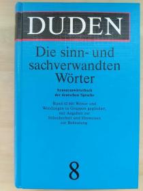 德文原版书 Duden: Die sinn- und sachverwandten Wörter 精装 Gebundene Ausgabe