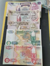 赞比亚纸币5种