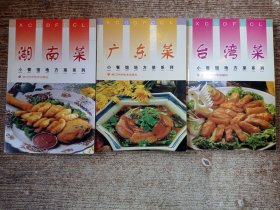 小餐館地方菜系列——臺灣菜+廣東菜+湖南菜 三本合售