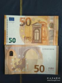 全新50欧元纸币 号码随机