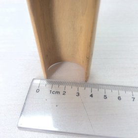 茶道具:日本实木茶道具,一木挖茶则,茶道必备工具,像是日本黑柿木,具体什么木购者自鉴,手工制作,竹子形状,非常细腻光滑。