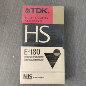 66录像带： TDK HS E-180 全新未开封 盒装