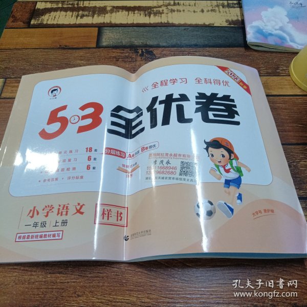 53天天练同步试卷 53全优卷小学语文 一年级上册 RJ 人教版 2023秋季根据最新统编教材编写