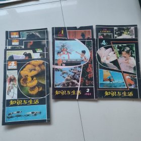 知识与生活杂志1982年1-4期+1984年1-4期合售八本