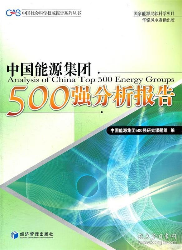 【正版书籍】中国社会科学权威报告系列丛书：中国能源集团500强分析报告