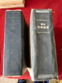 一共是2本大厚本。1959年简明哲学辞典大厚本。简明知识词典。包老怀旧，可以填充书装饰柜摆设