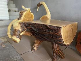 香椿树木 手工艺术桌