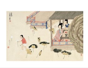 于水国画《採莲曲》经于老师本人看过作品没问题。 另外专家鉴定也为真迹。可放心入。尺寸：68×45cm 本件拍品实物为托片装裱于水 1955年出生于北京海淀中国新文人画派重要画家，中国艺术研究院研究员，中国美术家协会会员。1994年毕业于中国艺术研究院首届中国画研究班。 作品曾三次参加全国美展并两次获得铜奖。 1995年中国艺术研究院中国画学术精诚奖 1991年作品《孔雀东南飞》获联合国野间奖