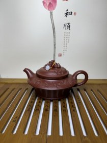 紫砂梅开五福壶