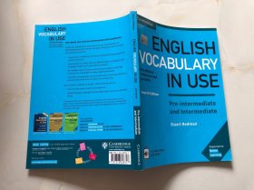 剑桥英语词汇中级上册 英文原版 English Vocabulary in Use - Pre intermediate and Intermediate