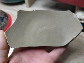 宋 越窑黄秘色青瓷大碗瓷片标本 （瓷质一流）