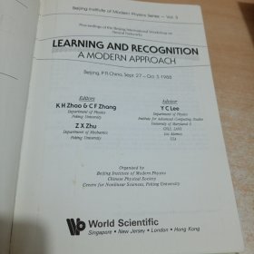 Learning and Recognition: A Modern Approach - Proceedings of the Beijing International Workshop on Neural Networks