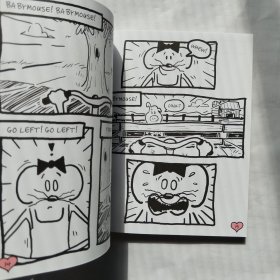 英文原版 Babymouse #12: Burns Rubber 老鼠宝宝系列12：橡胶燃烧 漫画小说 英文版