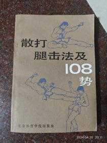 散打腿击法及108势，踢腿法类书籍，杨连村，89年，255页，85品2