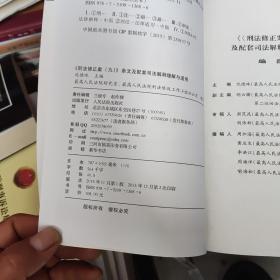 《刑法修正案（九）》条文及配套司法解释理解与适用