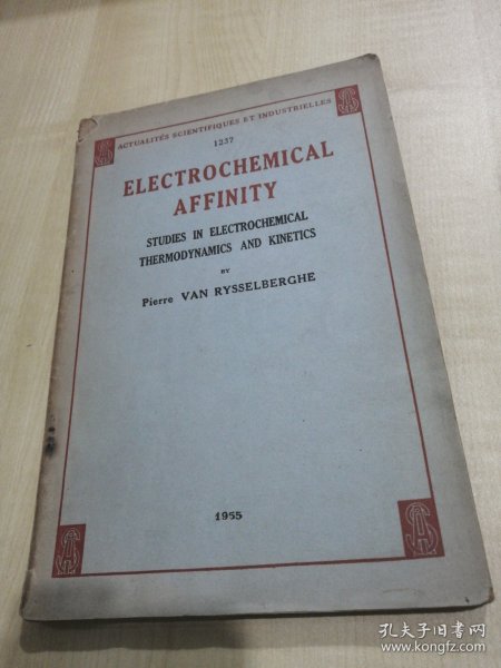 ELECTROCHEMICAL AFFINITY电化亲合 英文