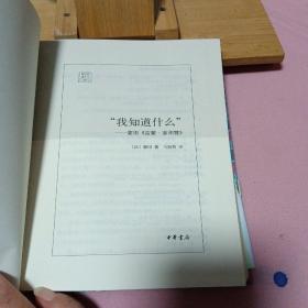 "我知道什么"：蒙田《雷蒙·塞邦赞》（A）