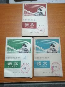 甘肃省小学试用课本语文 第八、九、十册 3本合售