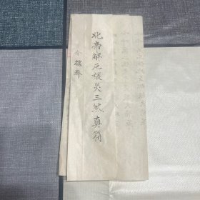 旧抄本 道教法事手抄墨迹 北帝解厄禳灾三然真符 退土信人