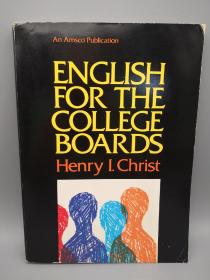 【英文原版】ENGLISH FOR THE COLLEGE BOARDS