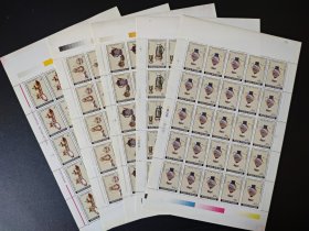 罗马尼亚1992年瓷器邮票一套 5全新25套（5版125枚）