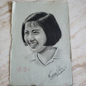 70年代美术作品《欢乐》
