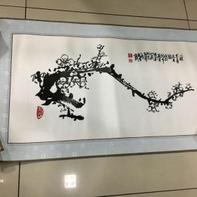 绣品：王成喜梅花图