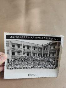 老照片，上海川沙六团中学八五届初中毕业合影留念1985年。