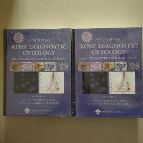 Koss' Diagnostic Cytology and Its Histopathologic Bases【 Volume I／ Volume II】fifth edition image bank DVD included 《Koss诊断细胞学及其组织病理学基础》精装2册全  带DVD光盘，12开塑封未拆 重达5.9KG/厚8.8cm