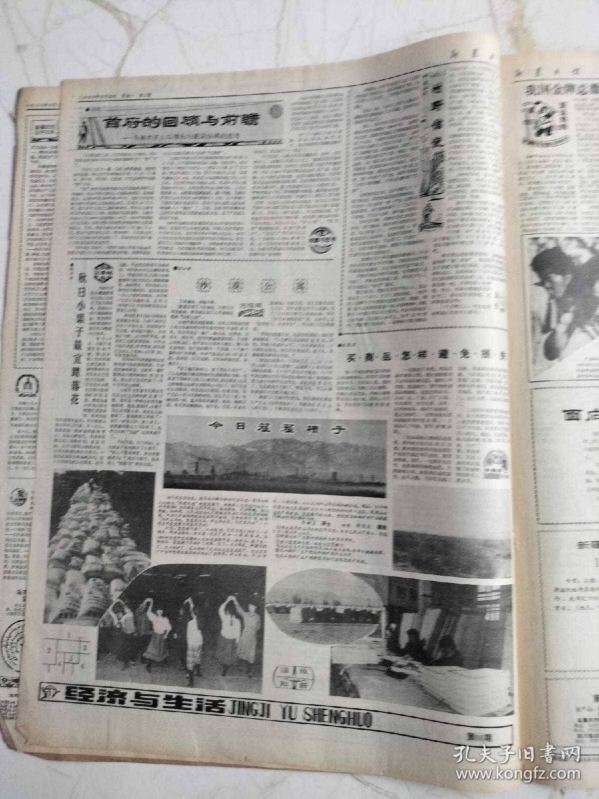 新疆日报1990年9月29日，沙漠公寓，科技贤惠于乡村，库尔勒市兰干乡，七个星星忽尔屯村农民丁克义