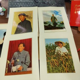 毛主席万岁水利电力部机关及在京直属单位活学活用毛泽东思想积极分子、四好连队、五好职工代表大会-毛主席万岁》共44张（原盒】（金色头像）