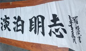 淡泊明志 罗明海老师书法