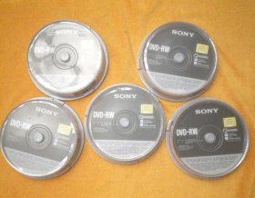 SONY索尼DVD可重写光盘／台湾制造/10片装/4.7GB 120min 1X-2X／10DMW47C2SP，一盒售30元