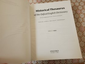 Historical thesaurus of the Oxford English dictionary 2册全 包邮