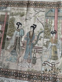 创汇时期真丝手工制作丝绸红楼梦 全品 长90宽60 63