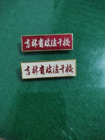 吉林省政法干校铝质老校徽2枚
