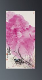 lb.11. 殷永胜，中国美术家协会会员、中国工笔画协会会员，《吉祥菏韵》，保真，假一罚十。
