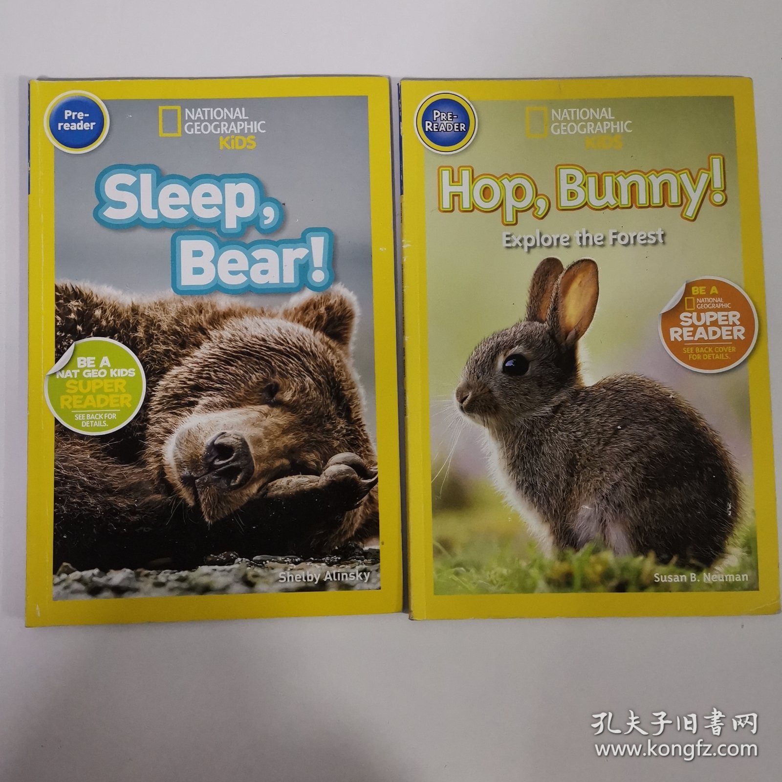 Hop,Bunny!Explore the Forest+Sleep Bear！两本合售