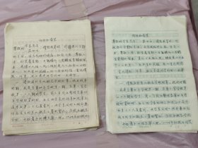 王中写给张学良、赵一荻夫妇的信稿二份(11页+13页)共24页。