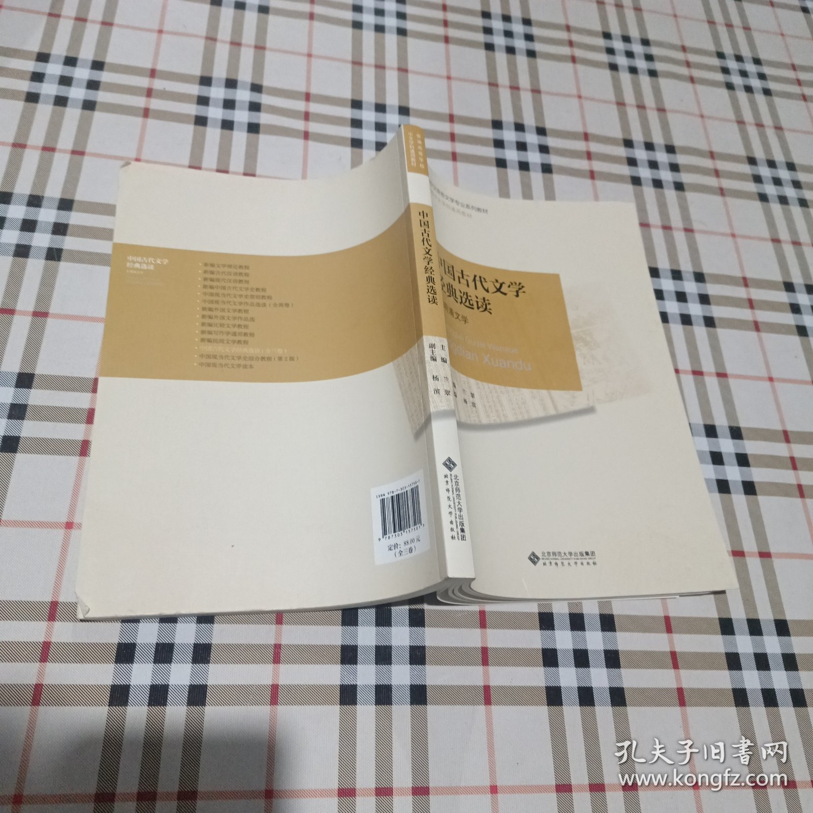 普通高...等师范院校汉语言文学专业系列教材：中国古代文学经典选读