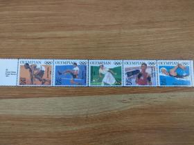 美国邮政服务：奥林匹亚运动纪念邮票 整版5张