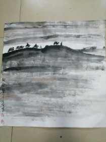 手绘国画驼铃声声