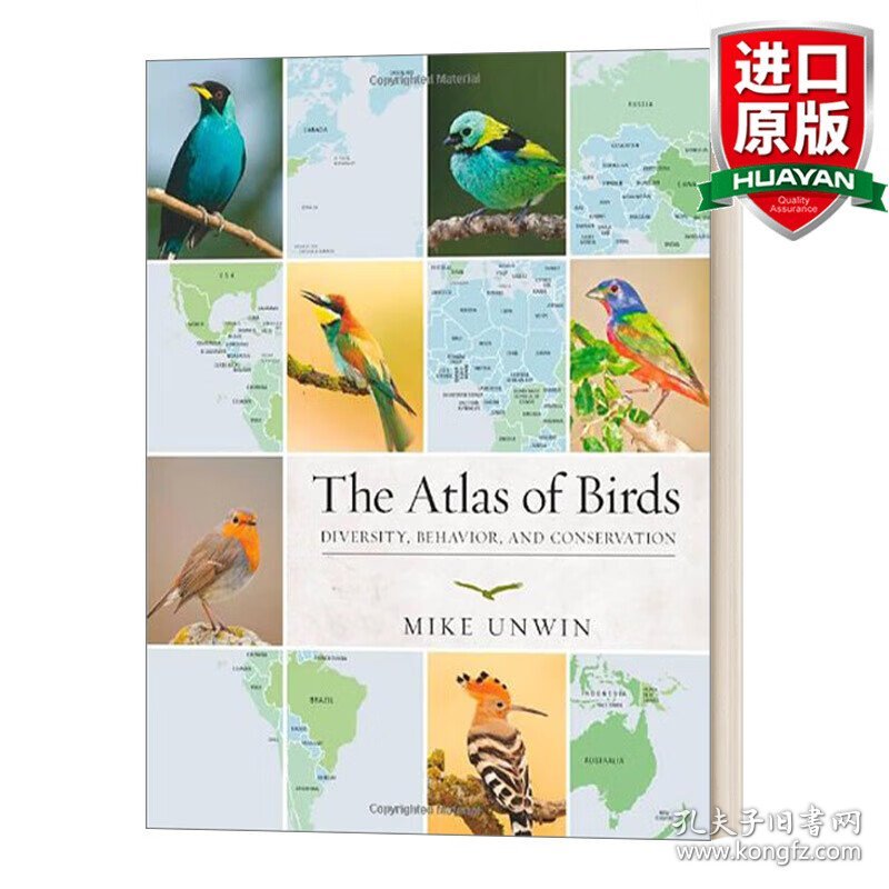 英文原版 The Atlas of Birds: Diversity, Behavior, and Conservation 鸟类图集:多样性、行为和保护 Mike Unwin 英文版 进口英语原版书籍