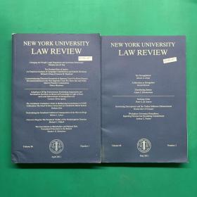New York university law review（2本合售）