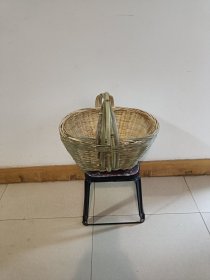 竹筐子竹篮手工竹筐手提篮家用竹编水果篮鸡蛋环保收纳竹制菜篮
