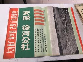 农业靠大寨精神全国大寨式农业典型展览挂图24:大力推广双季稻连续五年超纲要——安徽省桐城县徐河人民公社队（黑白摄影图片，一套四开5张全）