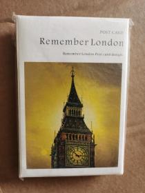 Remember London 明信片 记住伦敦 欧洲英国 旅游风景卡片30张/盒