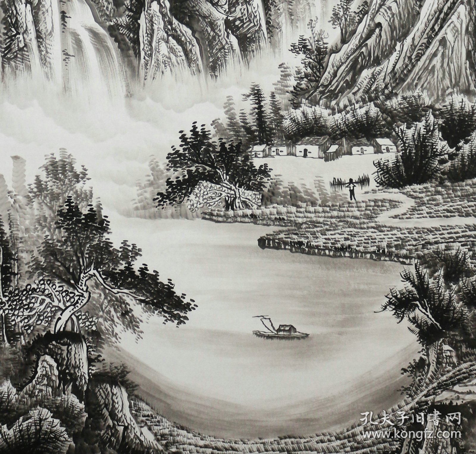 陆老师大六尺水墨国画